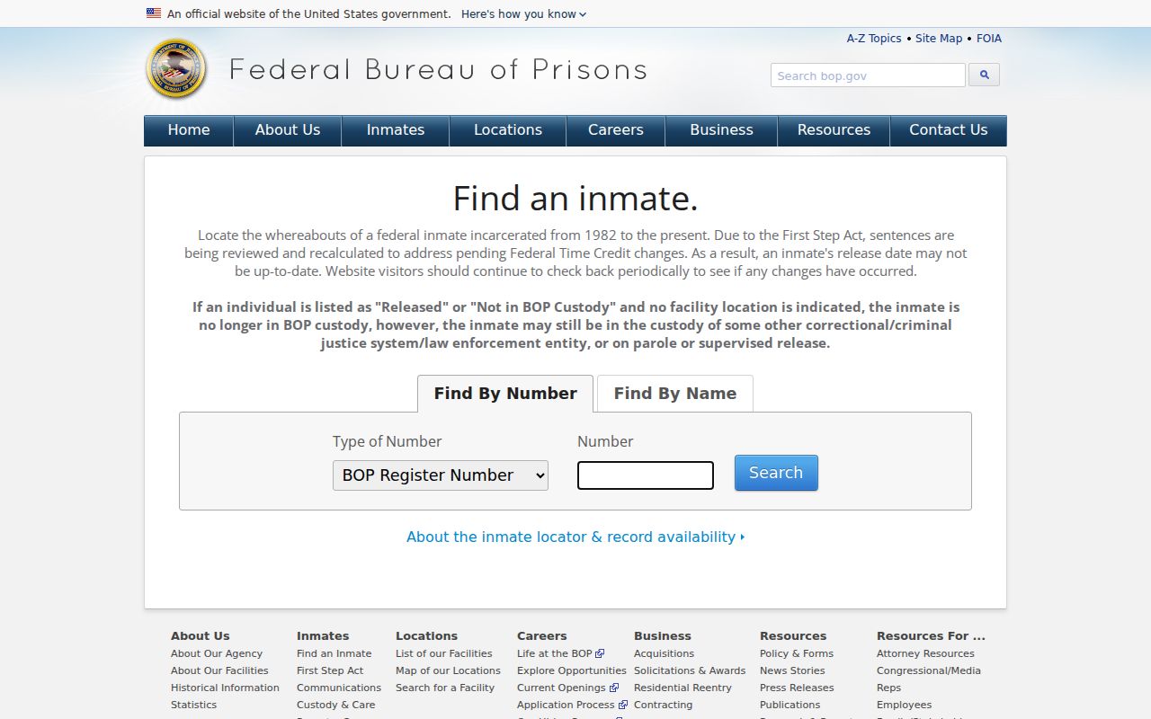 Echols County federal criminal case custody locator